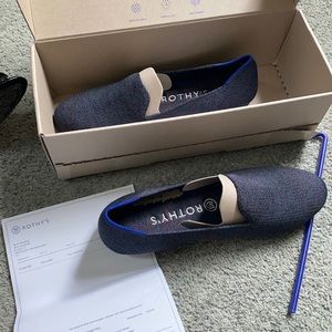 Rothys brand new in box navy loafers